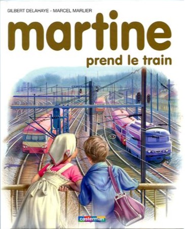 Martine prend le train - Click to enlarge picture.