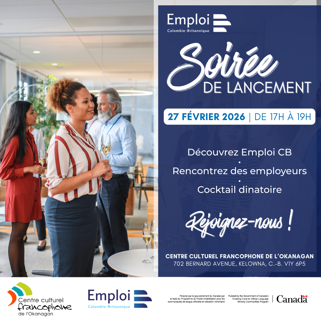 Soirée de Lancement officiel d’Emploi CB – Région de l'Okanagan