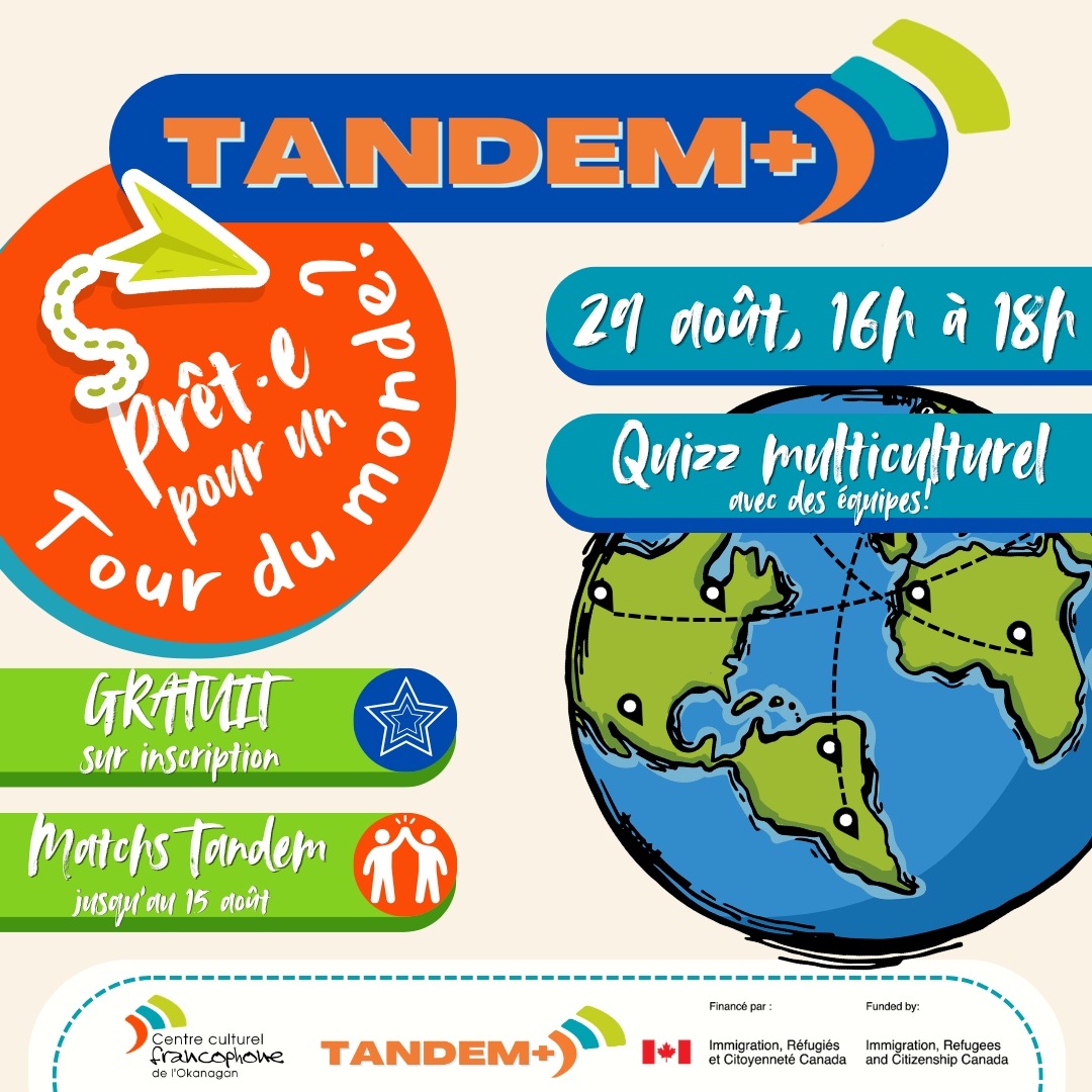 Soirée TANDEM+: Ready for a world tour?